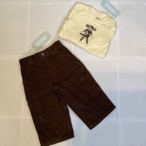 2 piece monkey Gymboree set